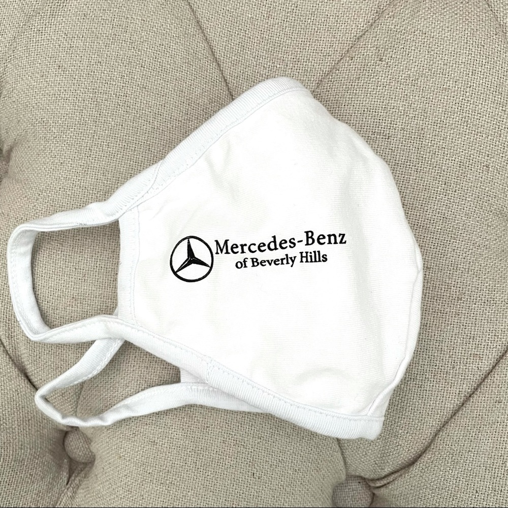 Auth Mercedes Benz white face mask